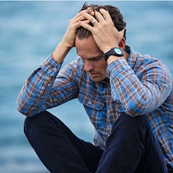 stressed man
