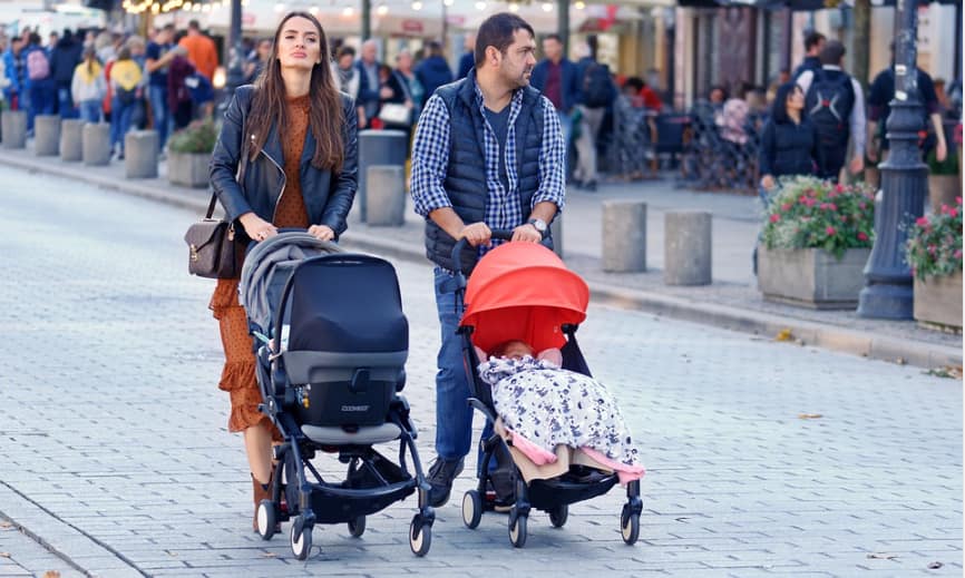 cart with baby